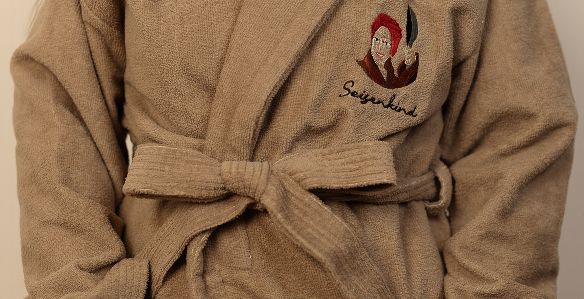  "Seisenkind", Bademantel - taupe 